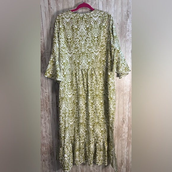 🆕 Zanzea Green Floral Cover Up/sun dress - Picture 3 of 6